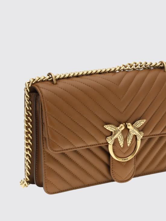 26SS 핑코 크로스백 100941A0GK L17Q Brown - PINKO