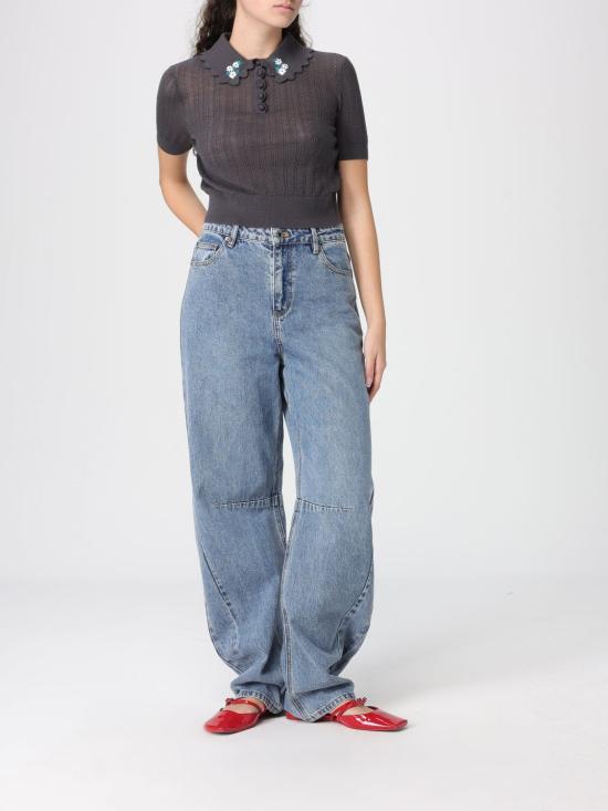 26SS 셀프 포트레이트 폴로 티셔츠 RS26194TGR Grey - SELF PORTRAIT