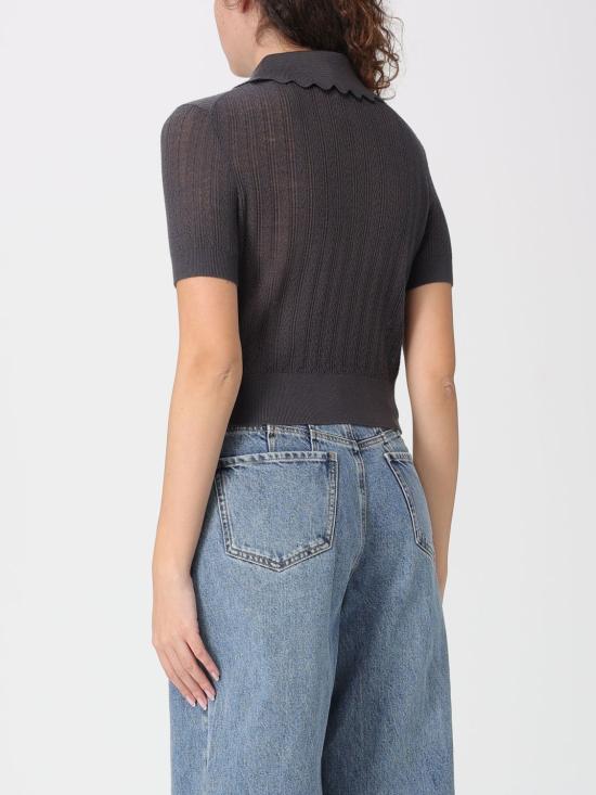 26SS 셀프 포트레이트 폴로 티셔츠 RS26194TGR Grey - SELF PORTRAIT