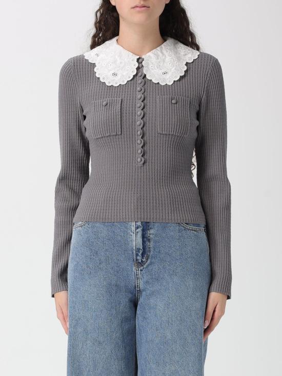 26SS 셀프 포트레이트 스웨터 RS26106TAGR Grey