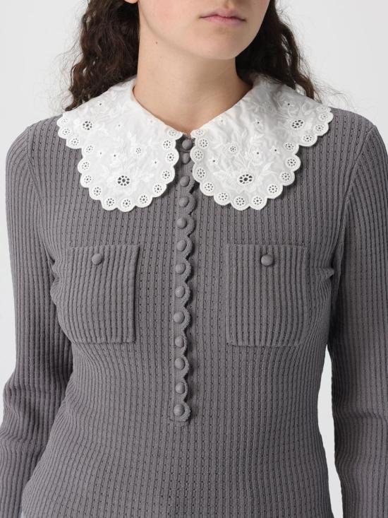 26SS 셀프 포트레이트 스웨터 RS26106TAGR Grey - SELF PORTRAIT