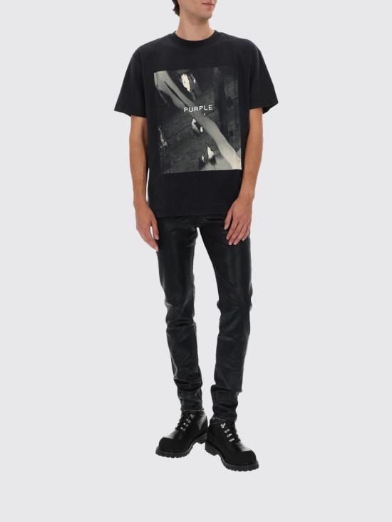 26SS 퍼플 브랜드 반팔 티셔츠 P104TBDS126 Black - PURPLE BRAND