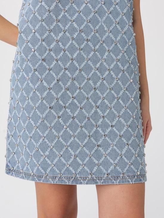 26SS 핑코 롱 원피스 106245A32N PJE Blue - PINKO