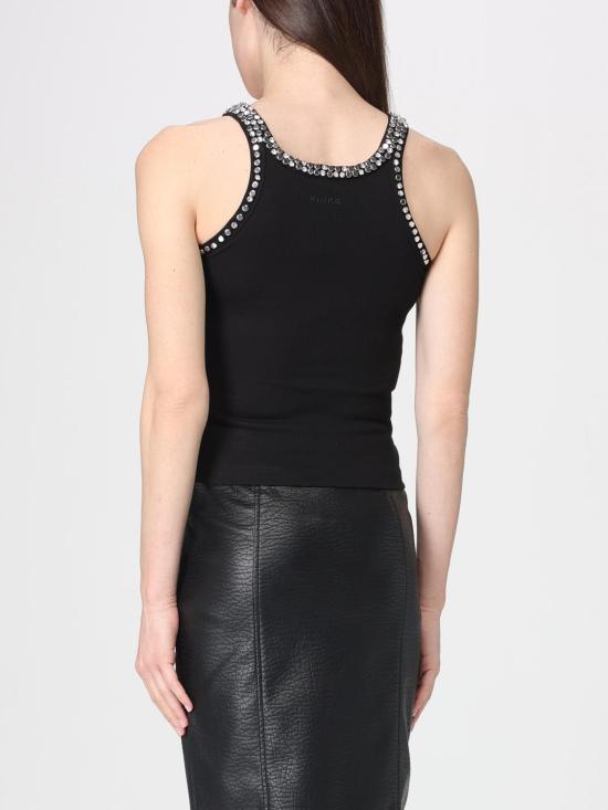 26SS 핑코 민소매 티셔츠 104109A35Y Z99 Black - PINKO