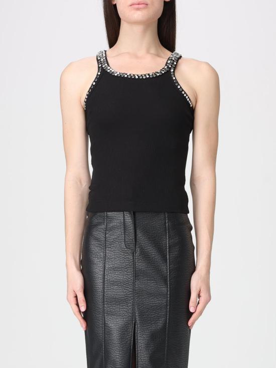 26SS 핑코 민소매 티셔츠 104109A35Y Z99 Black