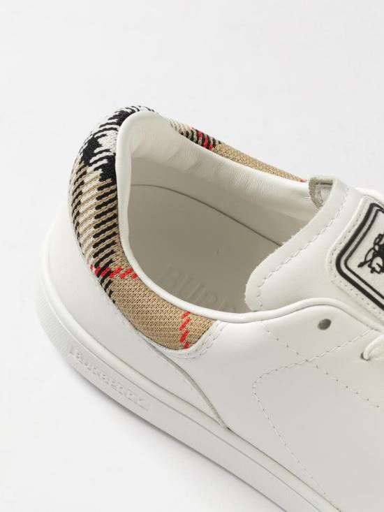 26SS 버버리 레더 세트 스니커즈 8118850 White - BURBERRY