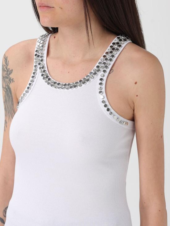 26SS 핑코 민소매 티셔츠 104109A35Y Z04 White - PINKO