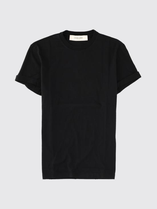 26SS 골든구스 반팔 티셔츠 GWP01220P000637 90292 Black - GOLDEN GOOSE