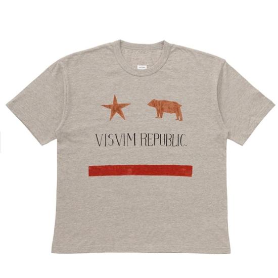 25FW 비즈빔 반팔 티셔츠 0125205010024GREY DOM