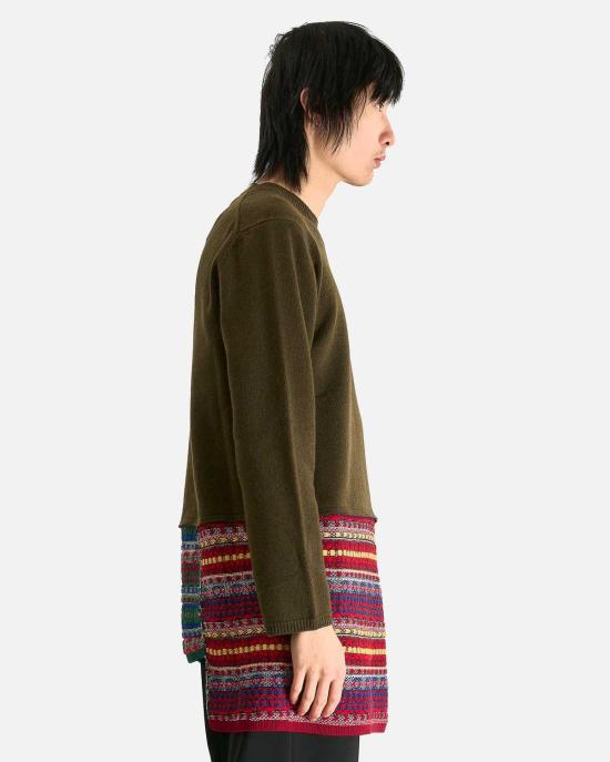  꼼데가르송 스웨터 Comme Des Garçons 카키 니트웨어 니트 - COMME DES GARCONS