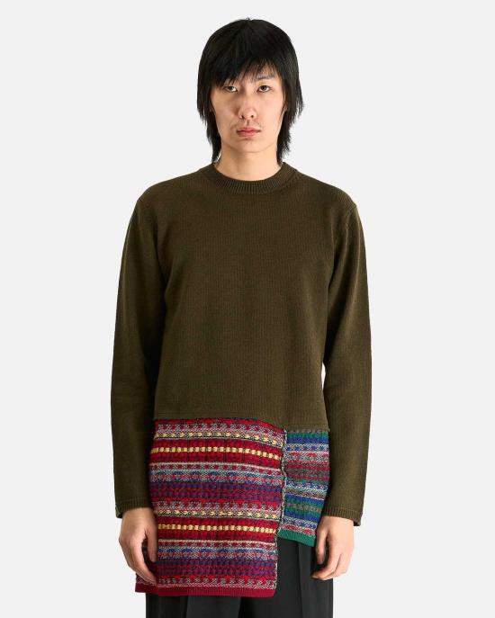  꼼데가르송 스웨터 Comme Des Garçons 카키 니트웨어 니트
