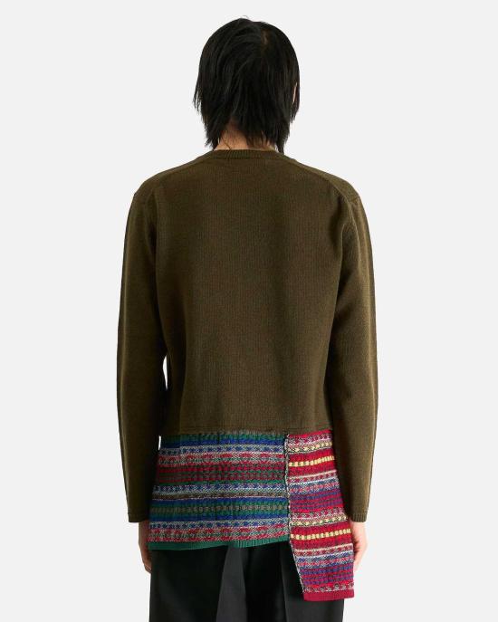  꼼데가르송 스웨터 Comme Des Garçons 카키 니트웨어 니트 - COMME DES GARCONS