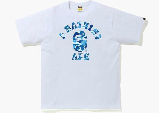  베이프 ABC 카모 콜리지 티셔츠 001TEL301005MWH9 re DOM