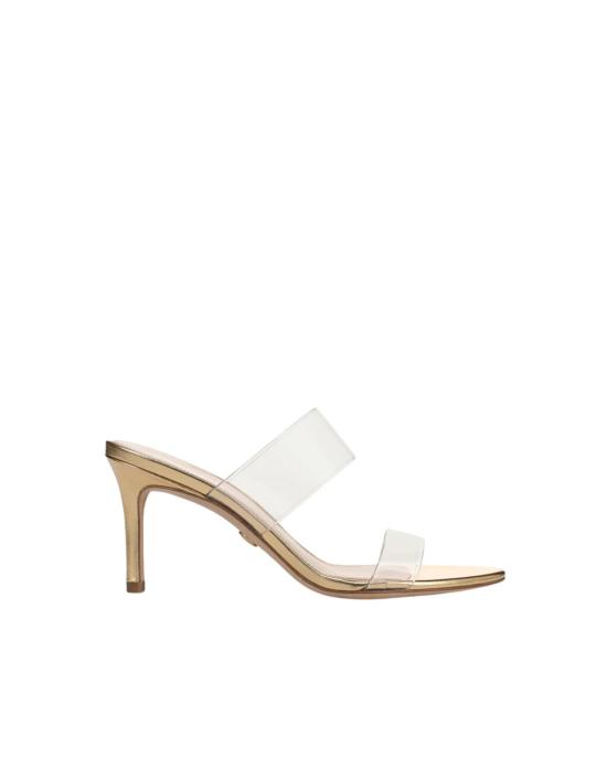  베로니카비어드 샌들 베로니카 비어드 아샤 미드힐  투명/연한 금색