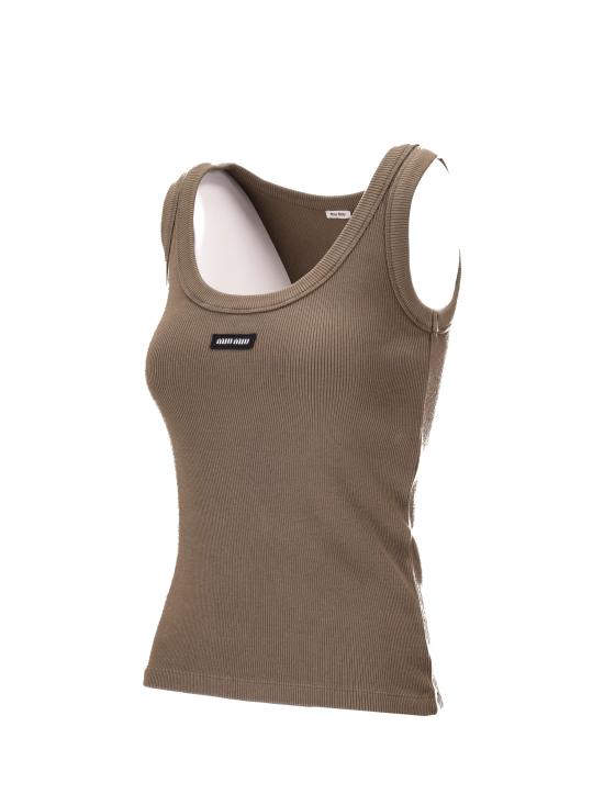 26SS 미우미우 반팔 티셔츠 MJT694SOOO1464 F0161 MILITARE - MIU MIU