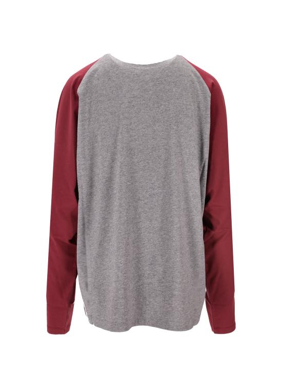 26SS 미우미우 반팔 티셔츠 MJLA34SOOO1842 F0ETA GRIGIO AMARANTO - MIU MIU