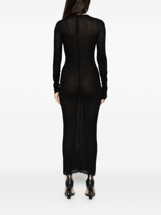 26SS 릭 오웬스 롱 원피스 RP01F6546 RC09 Black - RICK OWENS