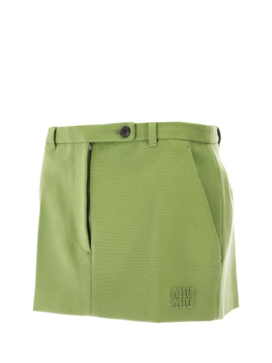 26SS 미우미우 숏 스커트 MG2573SOOO18FQ F0089 VERDE - MIU MIU