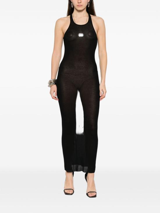 26SS 릭 오웬스 롱 원피스 RP01F6549 RC09 Black - RICK OWENS