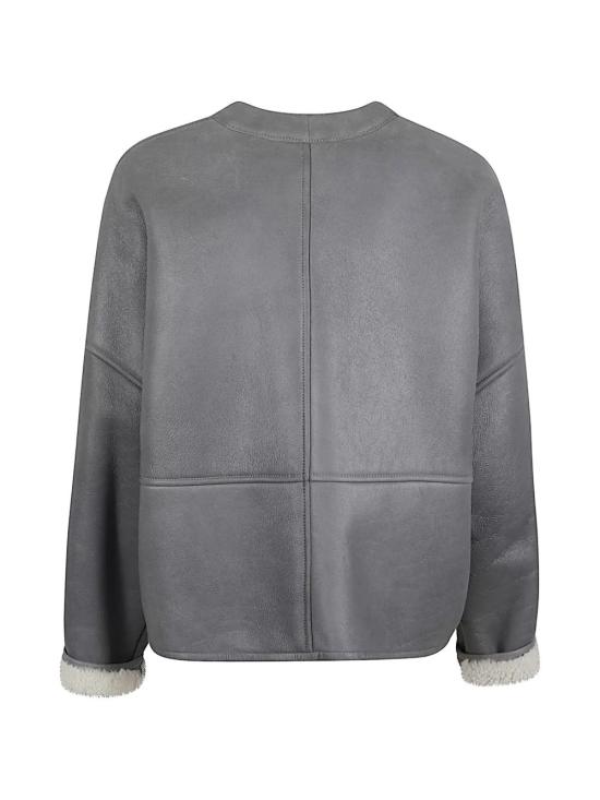 26SS 로에베 가죽 자켓 S359Y2S L491130 Light Grey - LOEWE