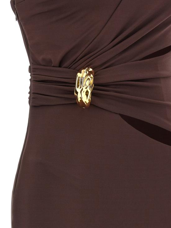 26SS 엘리자베타프랜치 롱 원피스 ABR2561E2644 Brown - ELISABETTA FRANCHI