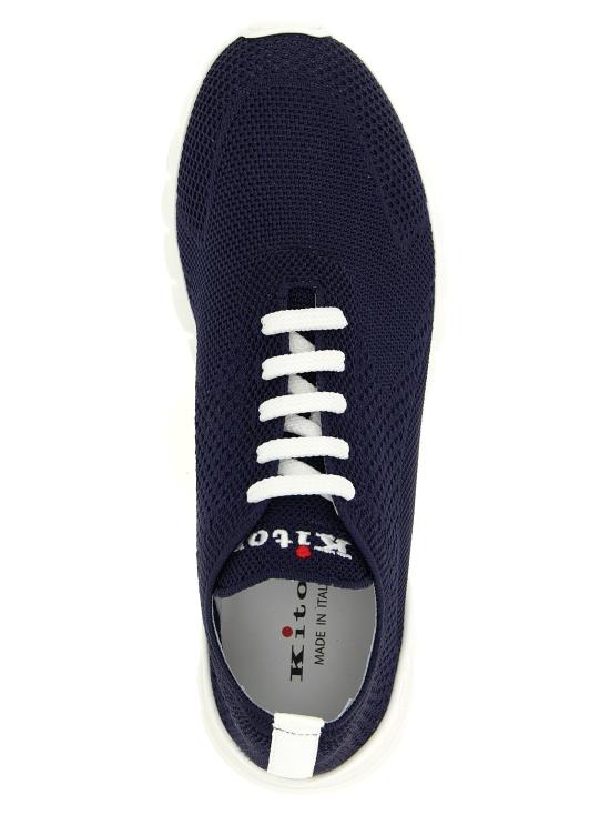 26SS 키톤 니트 핏 러닝 슈즈 USSFITSN00809020H7 Blue - KITON