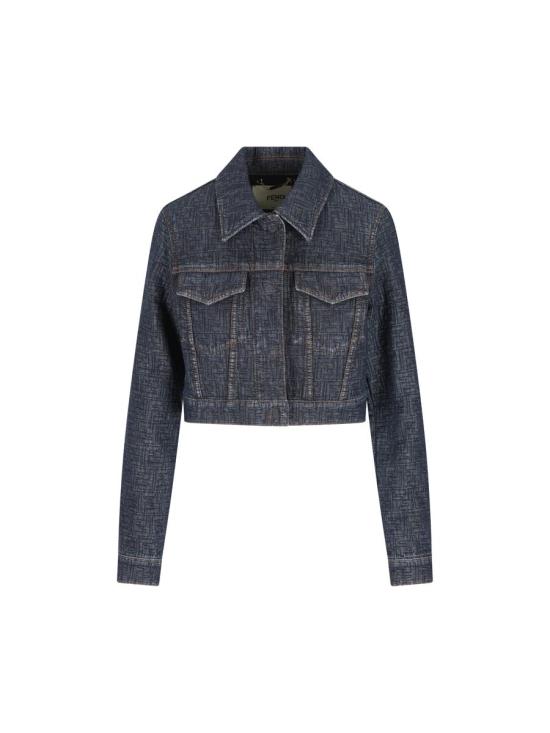 26SS 펜디 데님 자켓 FLF834AW83F1UKI P26 BLUEBERRY