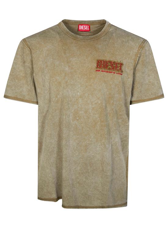 26SS 디젤 반팔 티셔츠 A209580KMAH 7DG BEIGE