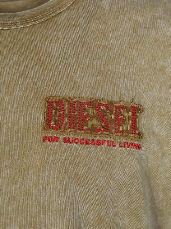 26SS 디젤 반팔 티셔츠 A209580KMAH 7DG BEIGE - DIESEL