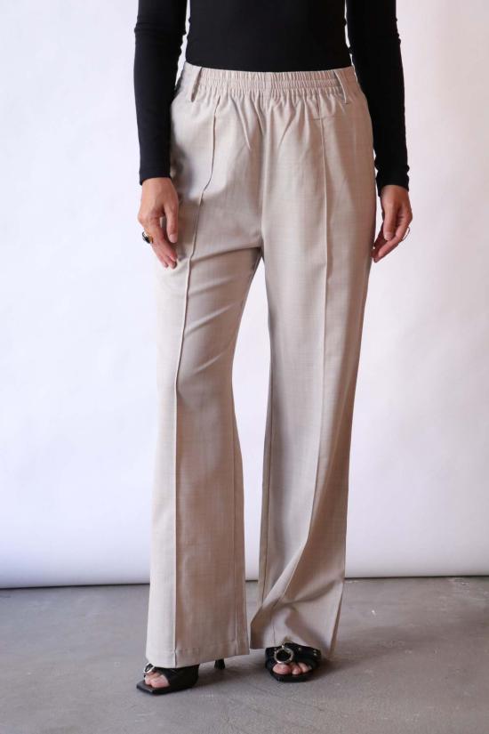  티비 스트레이트 팬츠 스코티 조거 오트밀 멜란지 - TIBI