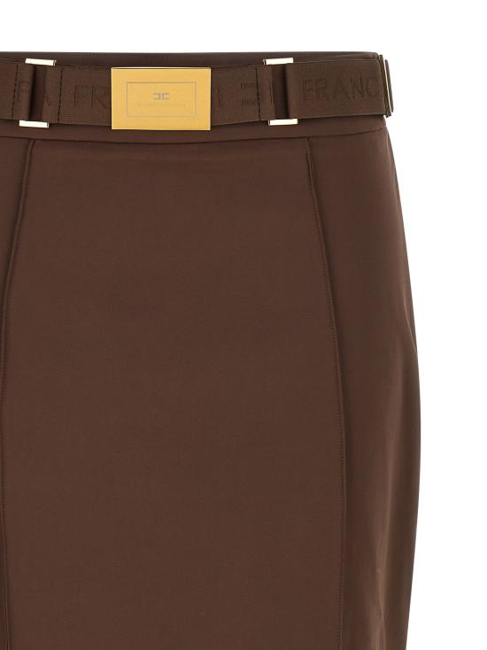 26SS 엘리자베타프랜치 미디 스커트 GO15961E2644 Brown - ELISABETTA FRANCHI