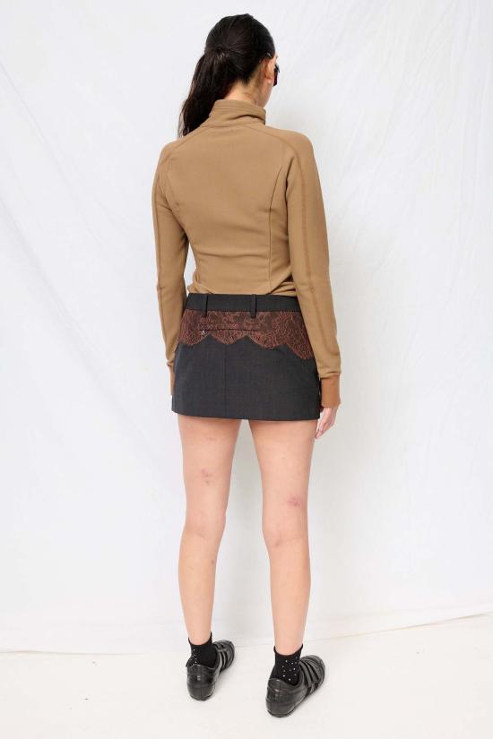  Fumika Uchida 숏 스커트 우치다 후미카 수트 레이스 웨이스트 미니 스커트 - OTHER BRANDS