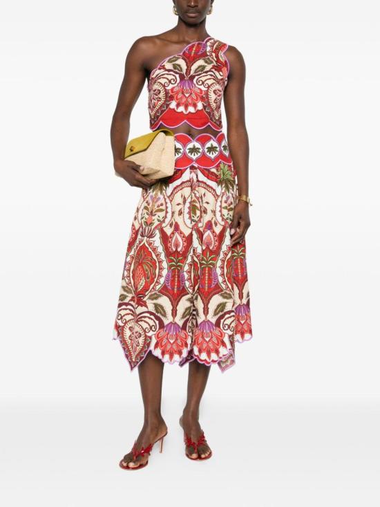 26SS 팜 리오 롱 스커트 344016 26078 ODARA RED - FARM RIO