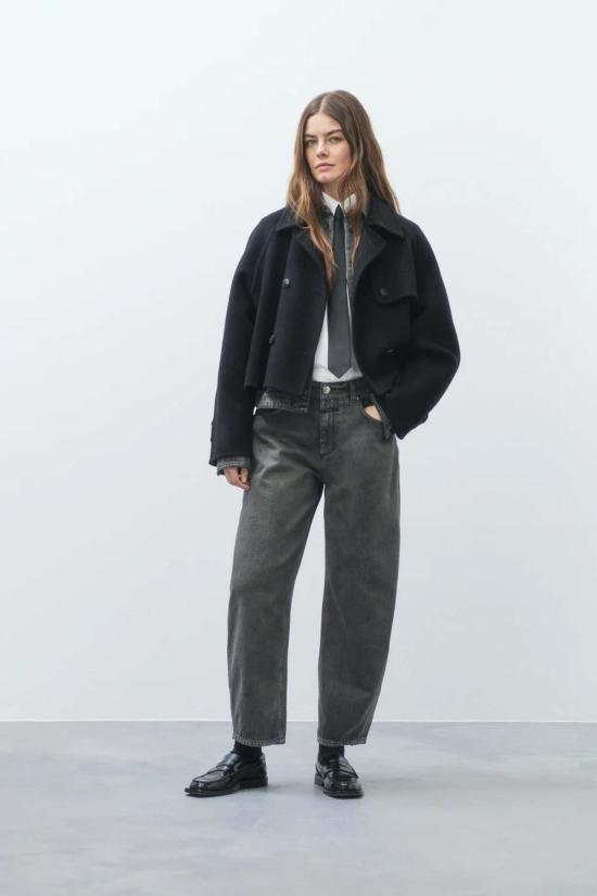  클로즈드 데님 팬츠 재지 크롭 배럴 진 그레이 - CLOSED