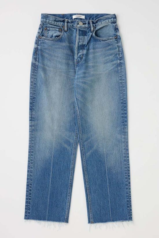  마우지 데님 팬츠 Moussy Mv Farmington 와이드 스트레이트 진 - MOUSSY