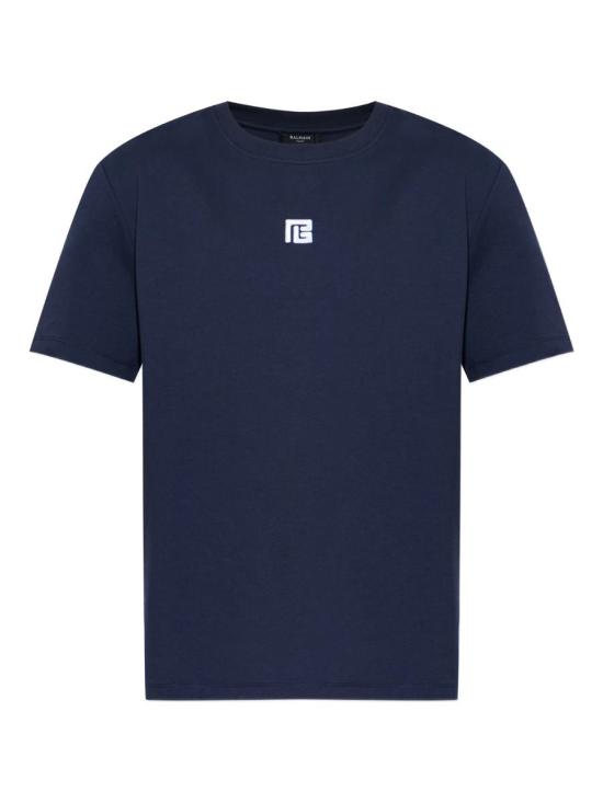 26SS 발망 반팔 티셔츠 GH1EG000 BC87 SIV MARINE BLANC BLUE