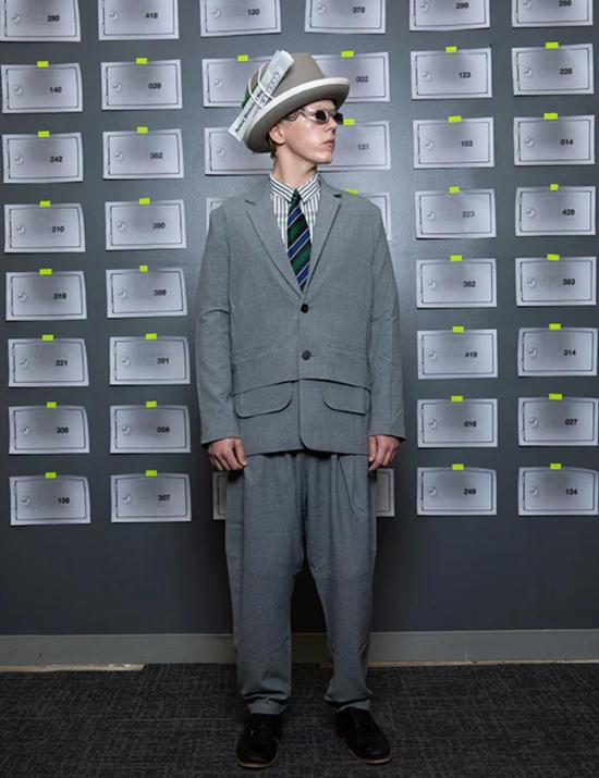  헨릭 빕스코브 스트레이트 팬츠 Henrik Vibskov Ants 바지 그레이 - HENRIK VIBSKOV