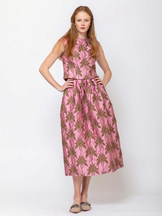  오디 미디 스커트 오데 마텔라세 팜 스커트 - ODEEH