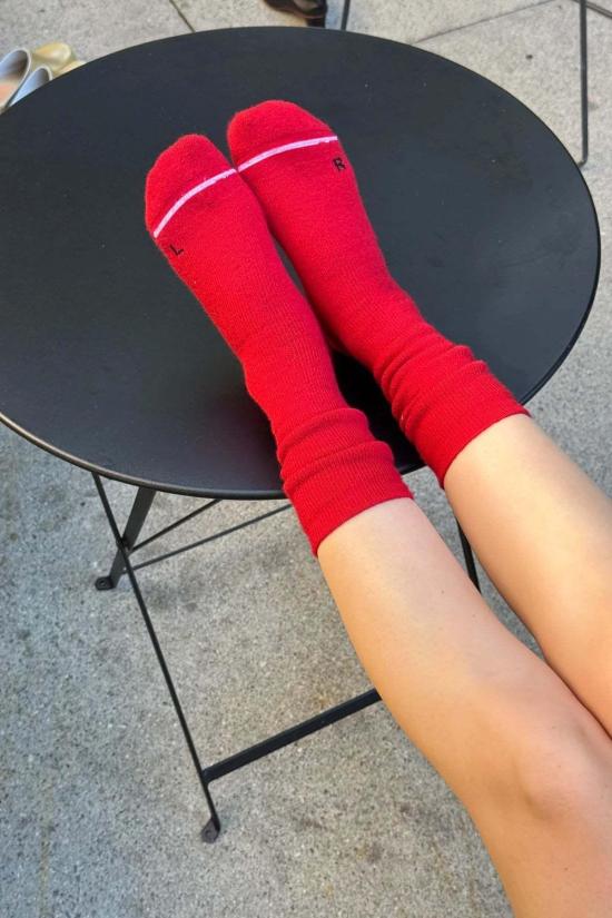  르 본 숍 양말 르봉숍 캠퍼  빨간색 - Le Bon Shoppe