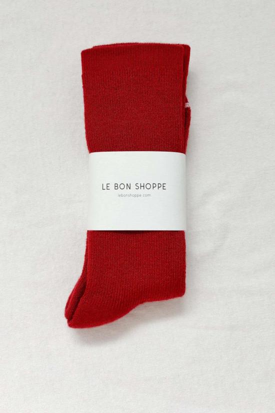 르 본 숍 양말 르봉숍 캠퍼  빨간색 - LE BON SHOPPE