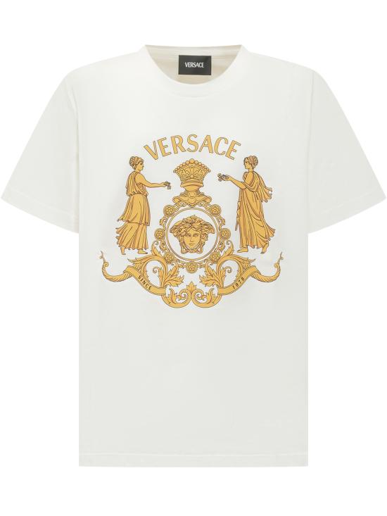 26SS [키즈] 베르사체 티셔츠 10181811A16951 2W110 WHITE GOLD