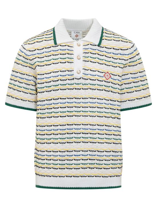 26SS 카사블랑카 폴로 티셔츠 MSP26KW1260 01 MULTICOLOR