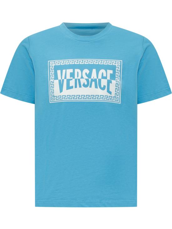 26SS [키즈] 베르사체 티셔츠 10183421A16958 2VN00 BLUE BUTTERFLY WHITE