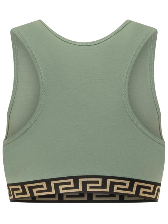 26SS [키즈] 베르사체 트레이닝 상의 10228961A16932 2GQ10 SAGE GREEN GOLD - VERSACE