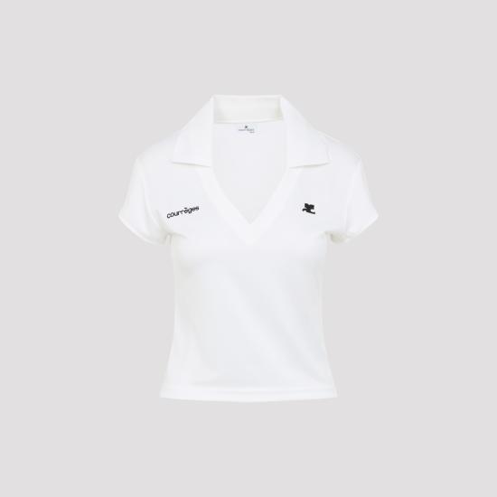 26SS 쿠레쥬 폴로 티셔츠 126JPO057JS0195 B166 HERITAGE WHITE - COURREGES