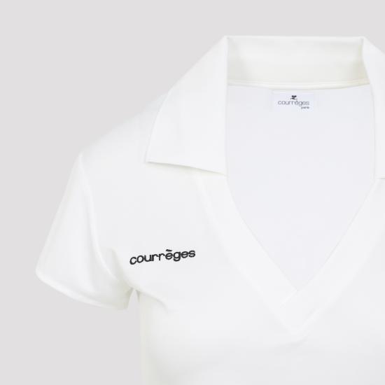 26SS 쿠레쥬 폴로 티셔츠 126JPO057JS0195 B166 HERITAGE WHITE - COURREGES