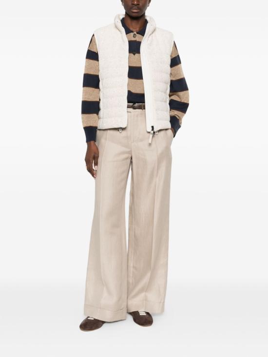 26SS 브루넬로 쿠치넬리 베스트 M0DVT7776 CTK25 Beige - BRUNELLO CUCINELLI