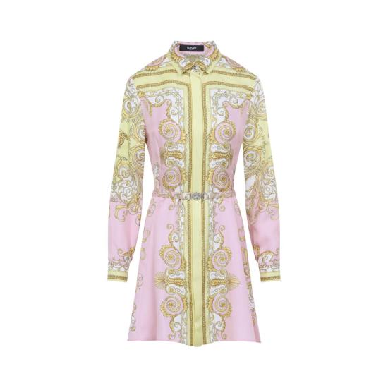 26SS 베르사체 미디 원피스 1018933 1A17165 5590 Beige