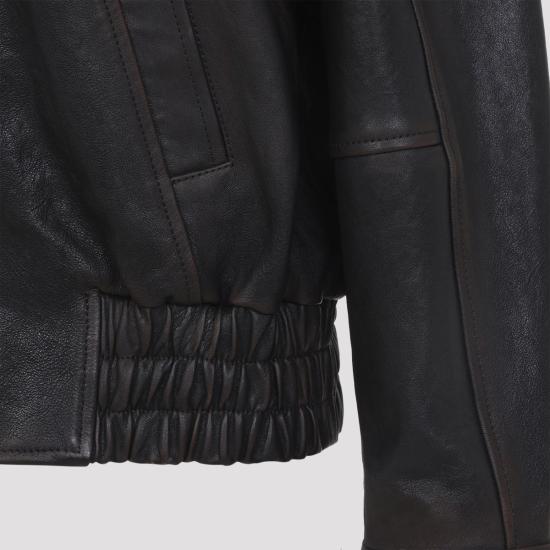 26SS 골든구스 가죽 자켓 GWP02560 P002300 40249 Black - GOLDEN GOOSE