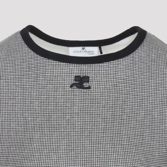 26SS 쿠레쥬 반팔 티셔츠 126JTS017JS0223 217 Black - COURREGES